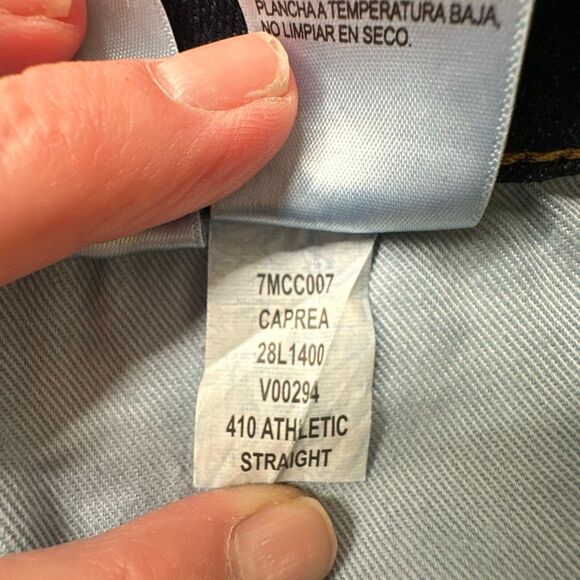 Lucky Brand Jeans Mens 34 Blue 410 Athletic Straight Stretch Denim 7MCC007 - Picture 12 of 12